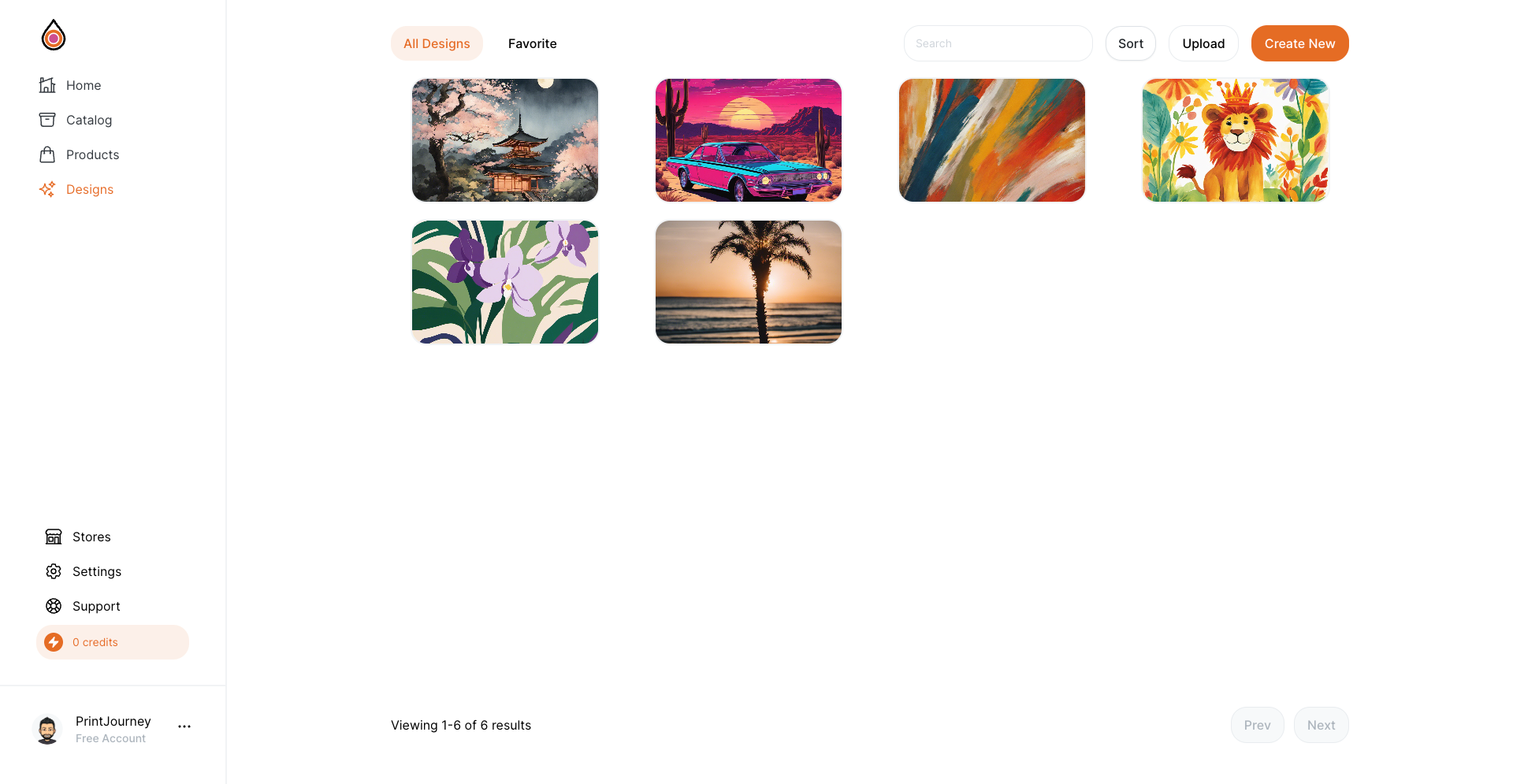 PrintJourney Design Grid