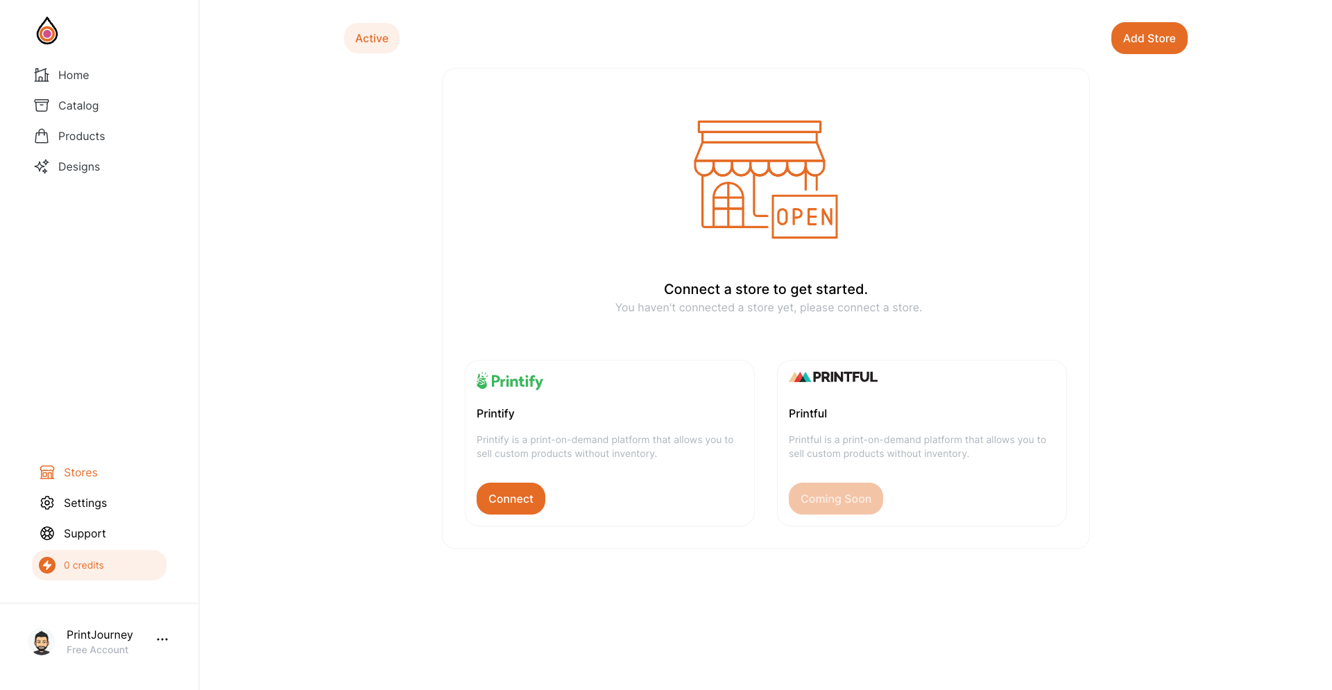 PrintJourney Integrating Printify